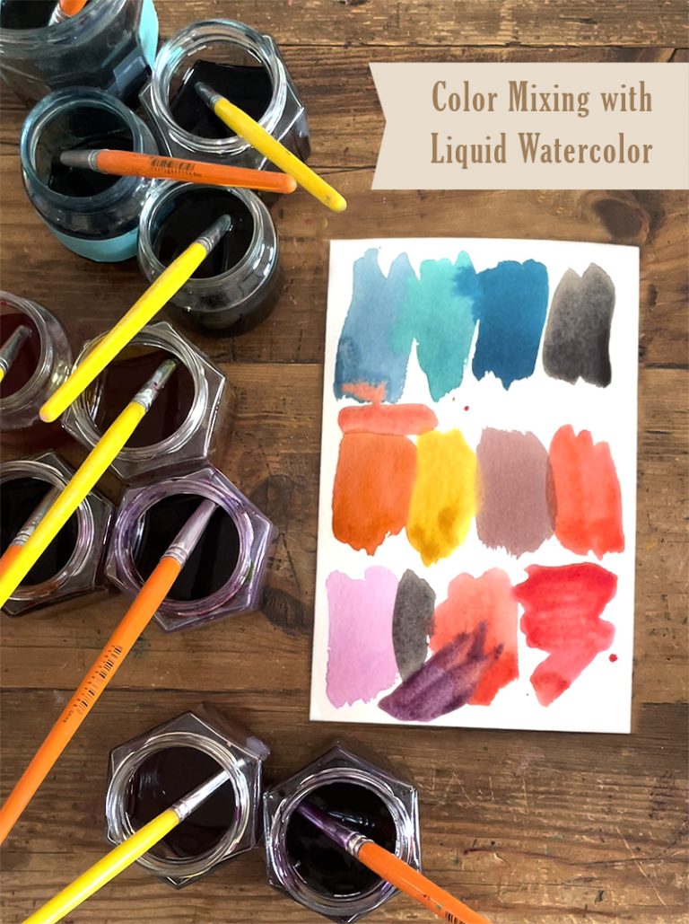 Color Mixing with Liquid Watercolor
